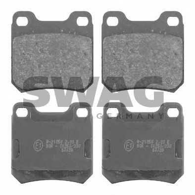 комплект спирачно феродо, дискови спирачки 40 91 6133