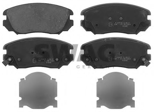 комплект спирачно феродо, дискови спирачки