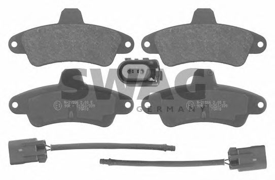 комплект спирачно феродо, дискови спирачки 50 91 6159