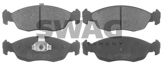 комплект спирачно феродо, дискови спирачки 62 11 6164