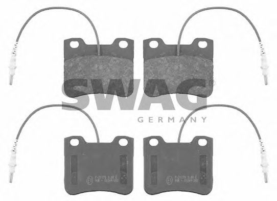 комплект спирачно феродо, дискови спирачки 62 91 6243