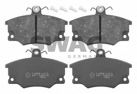 комплект спирачно феродо, дискови спирачки 70 91 6079