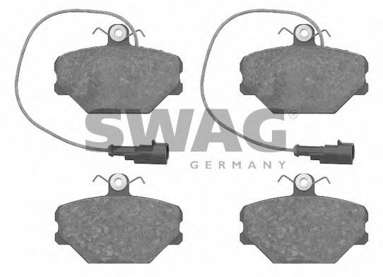 комплект спирачно феродо, дискови спирачки 70 91 6086