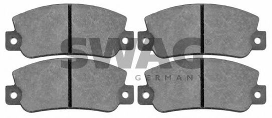 комплект спирачно феродо, дискови спирачки 70 91 6168