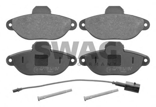 комплект спирачно феродо, дискови спирачки