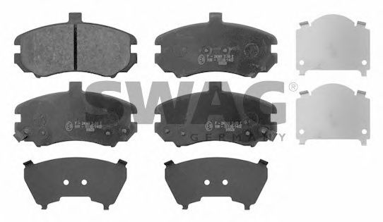 комплект спирачно феродо, дискови спирачки 90 91 6700