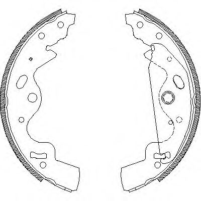 комплект спирачна челюст