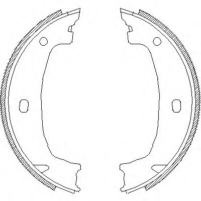 комплект спирачна челюст, ръчна спирачка