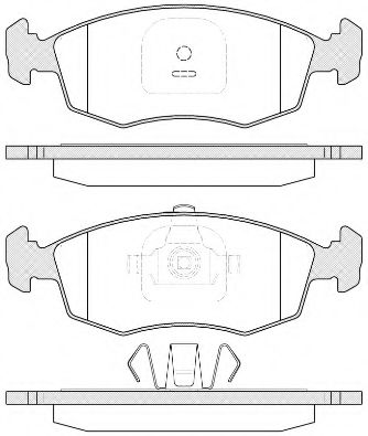 комплект спирачно феродо, дискови спирачки