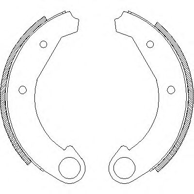 комплект спирачна челюст 4005.00
