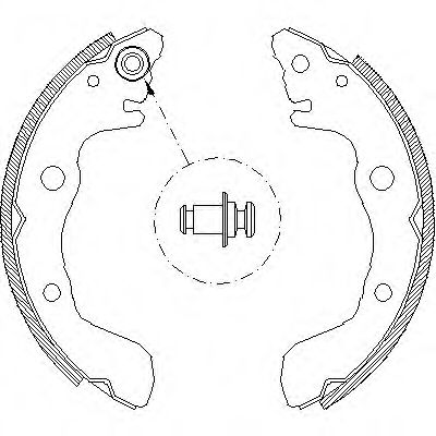 комплект спирачна челюст 4009.00