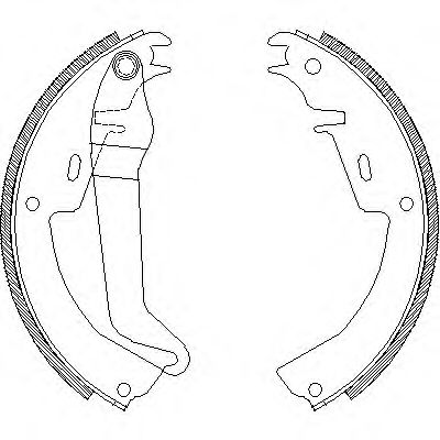 комплект спирачна челюст 4010.00