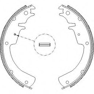 комплект спирачна челюст 4010.01