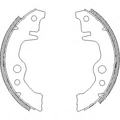 комплект спирачна челюст 4011.00