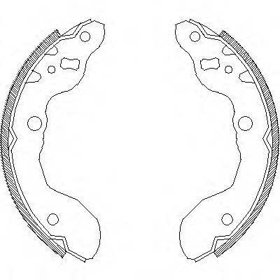 комплект спирачна челюст 4016.00