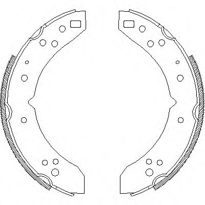 комплект спирачна челюст 4030.00