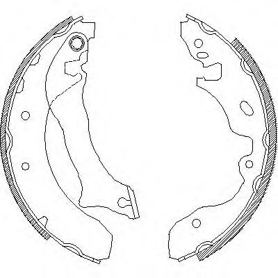 комплект спирачна челюст 4042.00