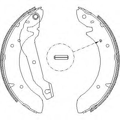 комплект спирачна челюст 4054.00