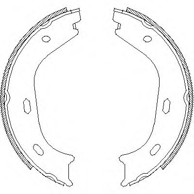 комплект спирачна челюст 4058.00