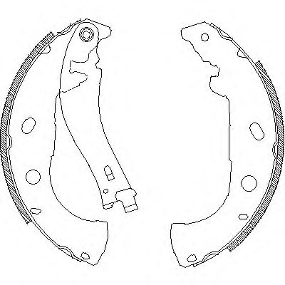 комплект спирачна челюст 4072.00