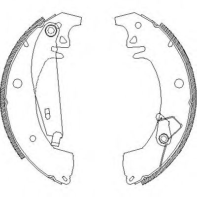 комплект спирачна челюст 4078.01