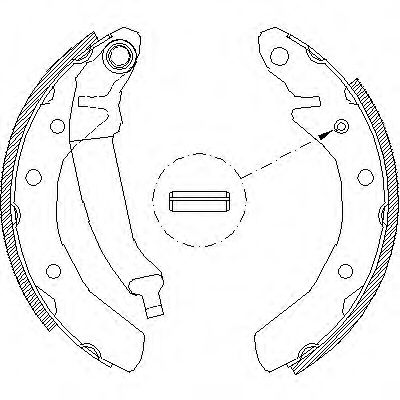 комплект спирачна челюст 4086.01