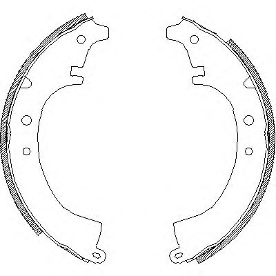 комплект спирачна челюст 4087.00