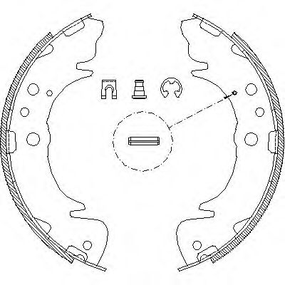 комплект спирачна челюст 4089.00