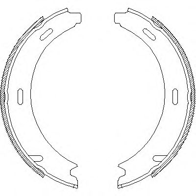 комплект спирачна челюст 4093.00