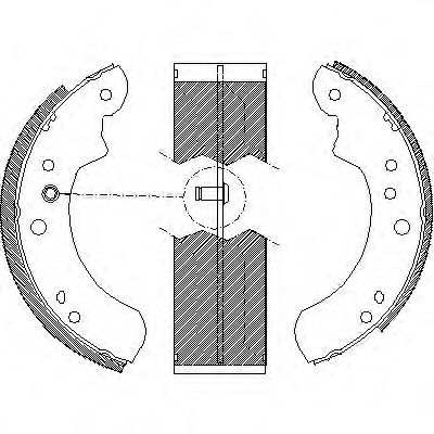 комплект спирачна челюст 4112.01