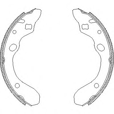 комплект спирачна челюст 4147.00