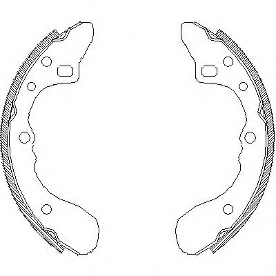 комплект спирачна челюст 4154.00