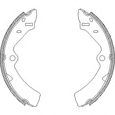 комплект спирачна челюст 4167.00