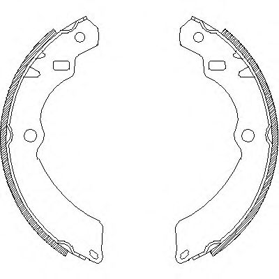 комплект спирачна челюст 4196.00