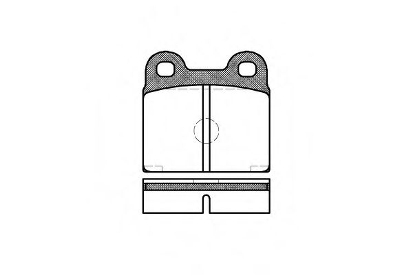 комплект спирачно феродо, дискови спирачки 0007.20