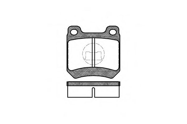 комплект спирачно феродо, дискови спирачки 0012.10