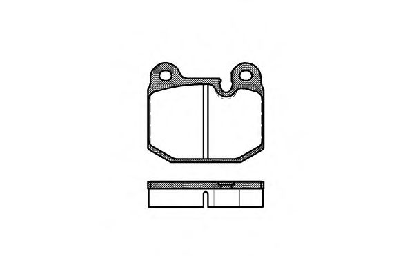комплект спирачно феродо, дискови спирачки 0014.10