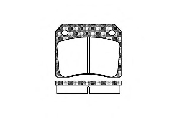 комплект спирачно феродо, дискови спирачки 0036.00