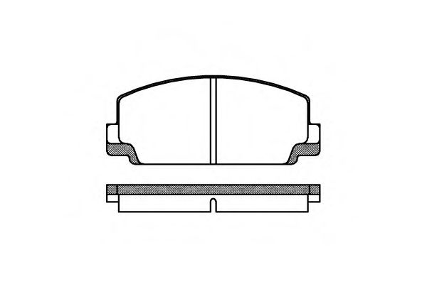 комплект спирачно феродо, дискови спирачки 0075.10