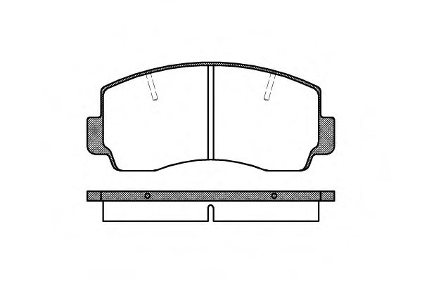 комплект спирачно феродо, дискови спирачки 0094.20