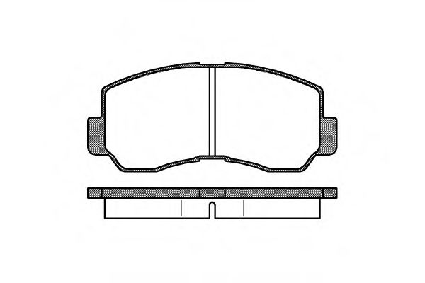 комплект спирачно феродо, дискови спирачки 0094.40