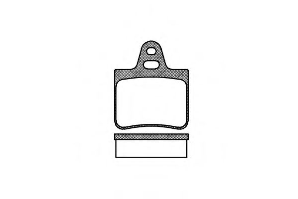 комплект спирачно феродо, дискови спирачки 0102.00