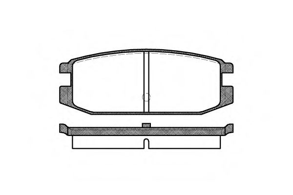 комплект спирачно феродо, дискови спирачки 0217.00
