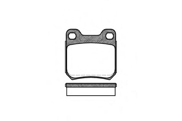 комплект спирачно феродо, дискови спирачки 0239.60