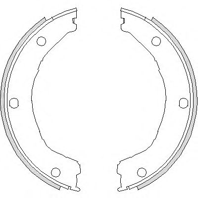 комплект спирачна челюст, ръчна спирачка 4730.00