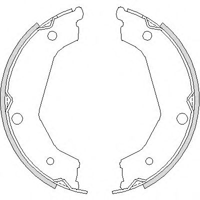 комплект спирачна челюст, ръчна спирачка