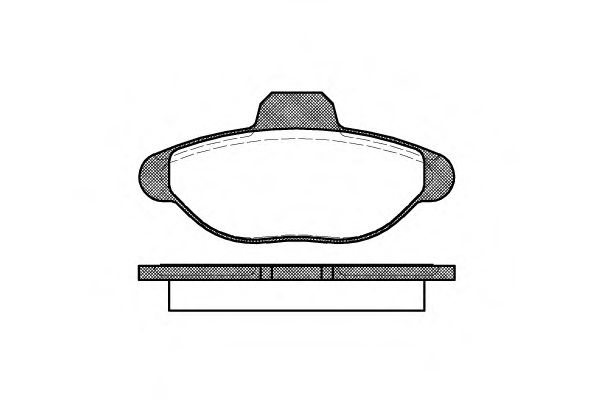 комплект спирачно феродо, дискови спирачки 0414.00