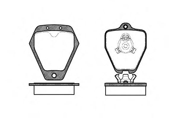 комплект спирачно феродо, дискови спирачки 0508.10