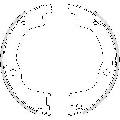 комплект спирачна челюст, ръчна спирачка 4749.00