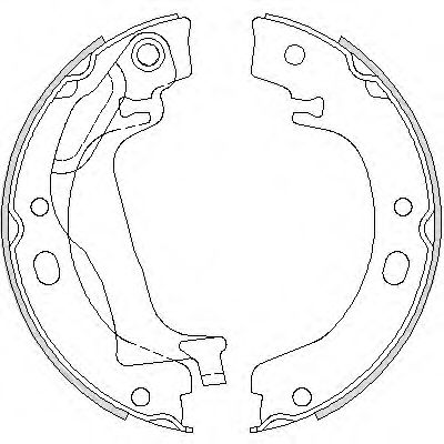 комплект спирачна челюст, ръчна спирачка 4753.00